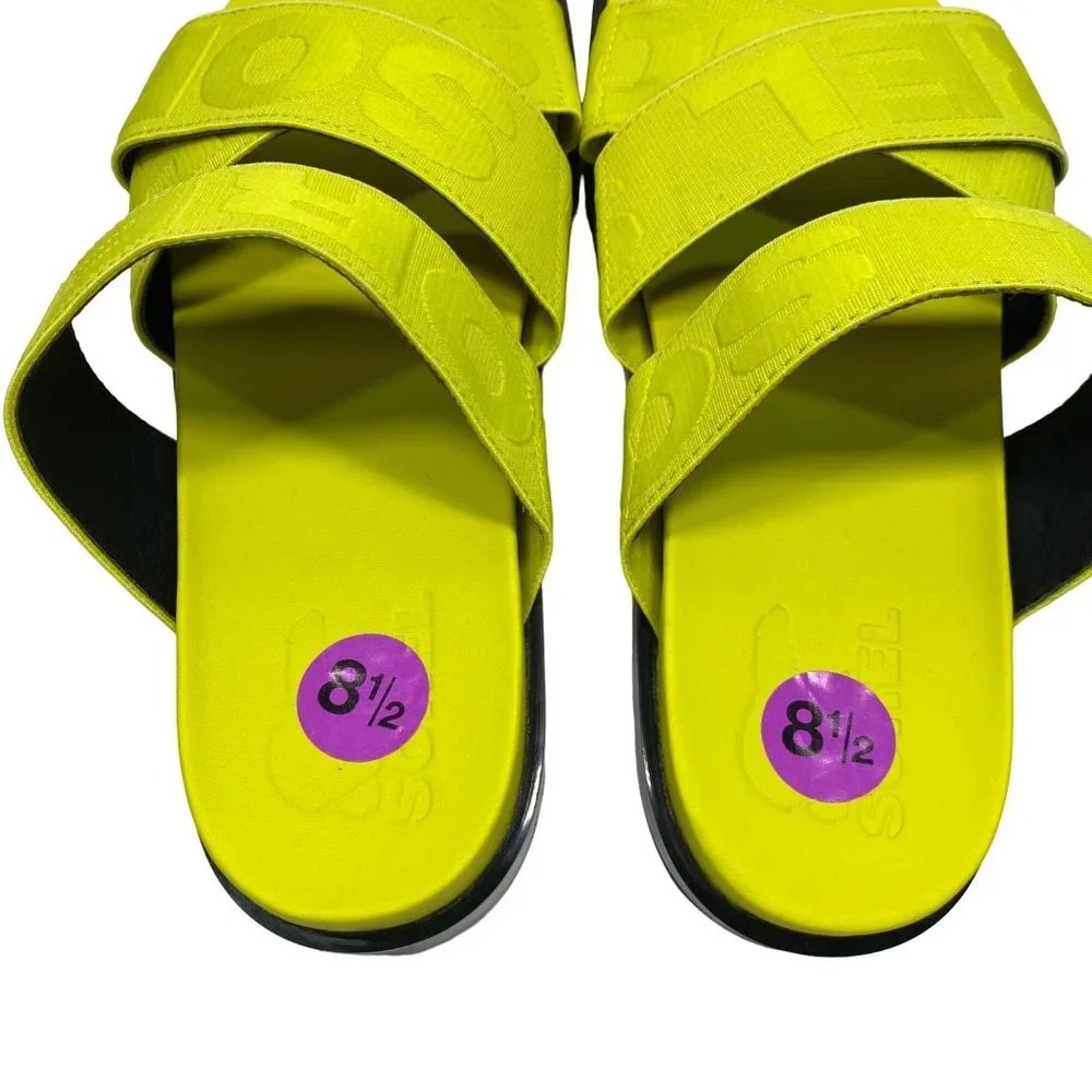 Sorel Lime Green ROAMING Branded FlatForm / Platform Sandals 8.5 - Picture 7 of 12